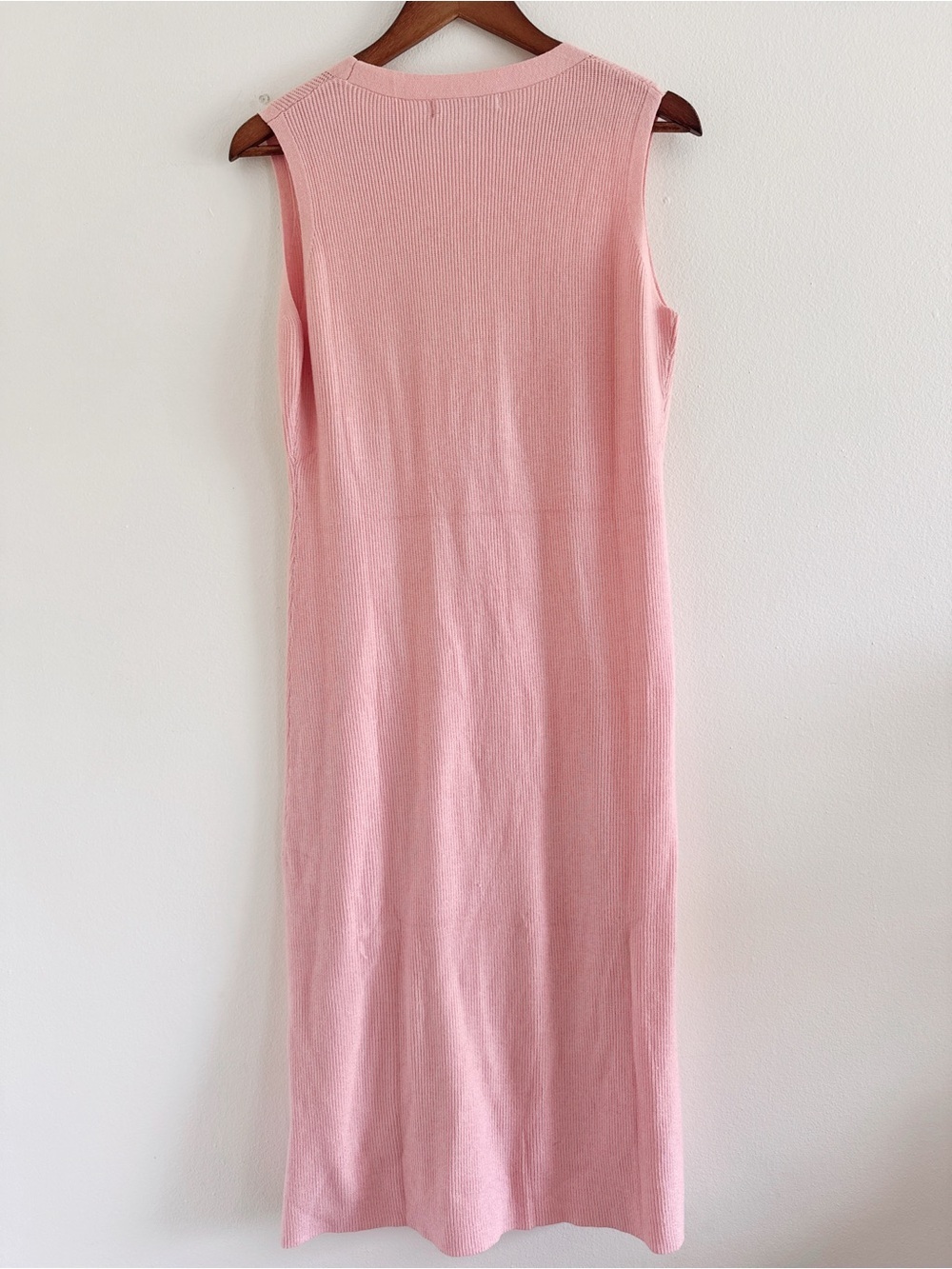 Zesica Pink Sleeveless Button-Front Knit Dress medium NWT - Picture 3 of 3